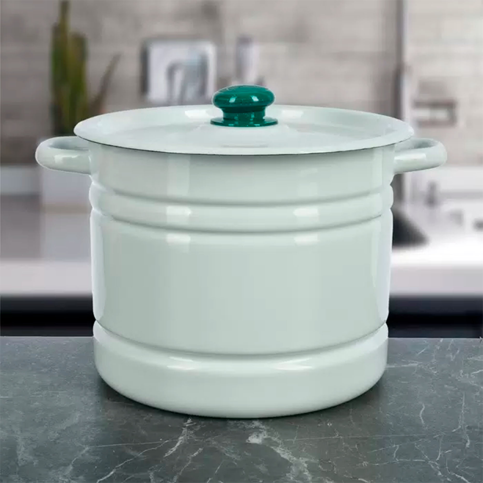 Мантоварка 9,0л светлая (3 вставки) с пластм. кнопкой