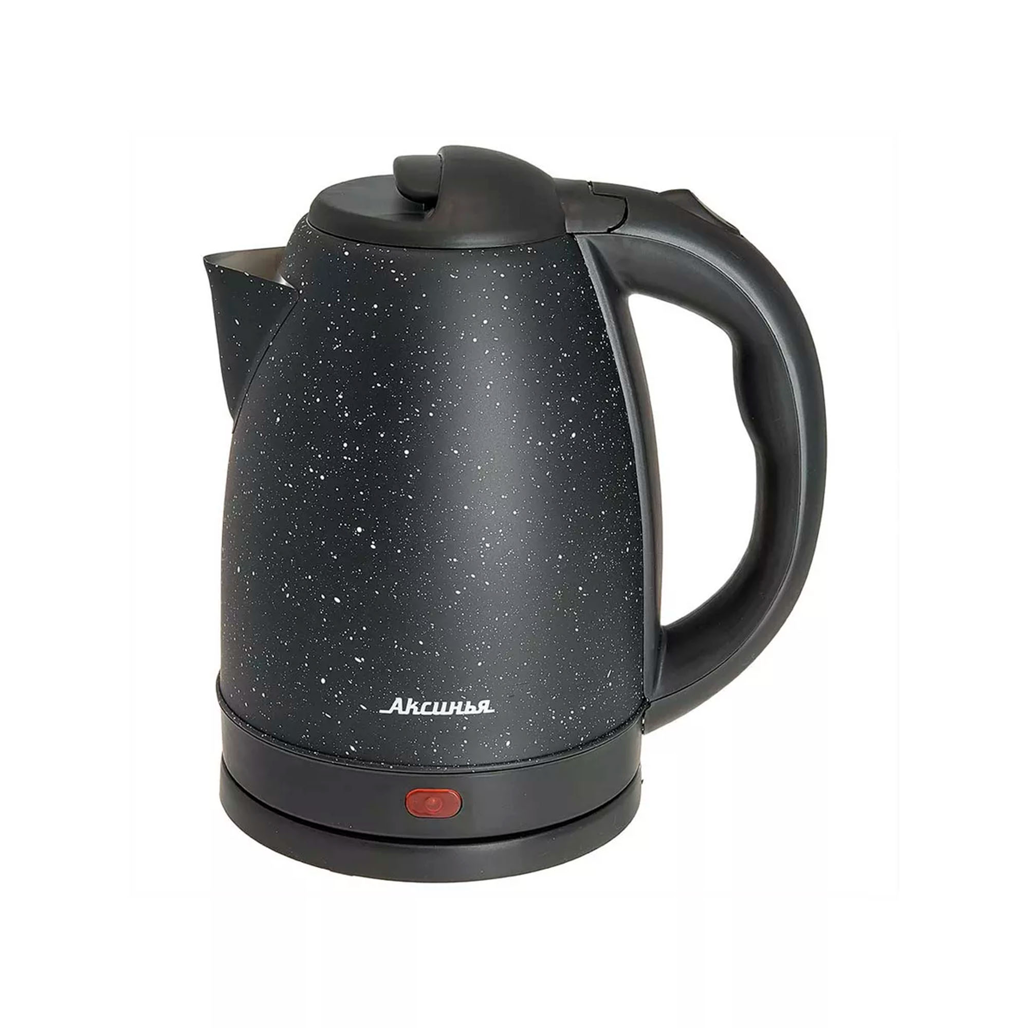 Чайник 1,8л электрический "АКСИНЬЯ" КС-1016:  нерж. 1500 Вт, черный(12)