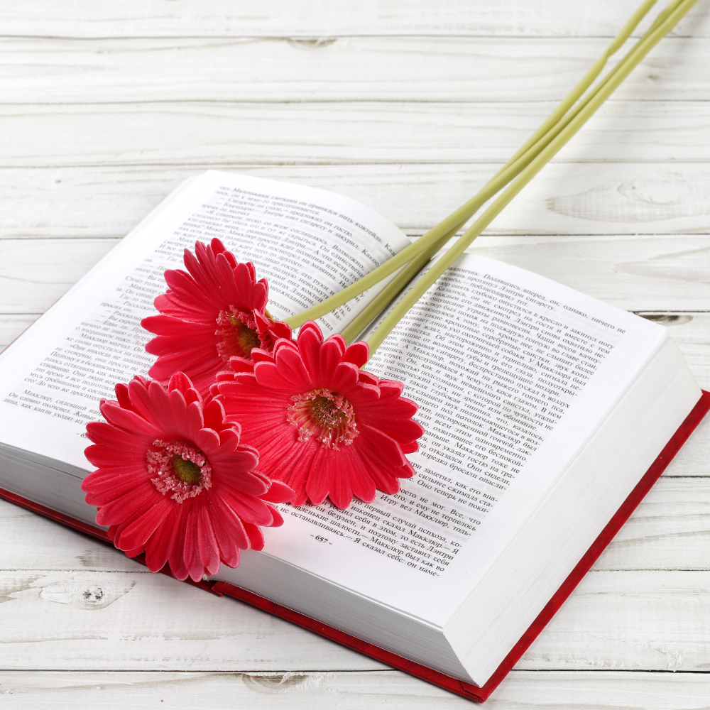 Цветок искусственный Гербера 43см малиновый / 1501 латэкс