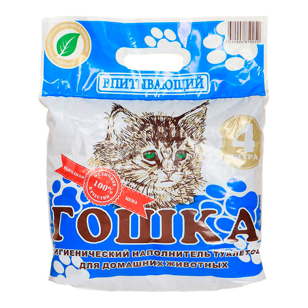 Наполнитель 4л, 2кг Гошка впитывающий крупный