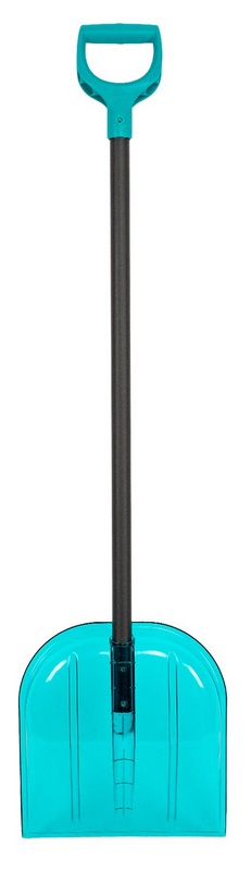 Лопата для снега 340х385х1340мм, поликарбонат, алюминиевый черенок, ПВХ оплетка, LUXE//Palisad