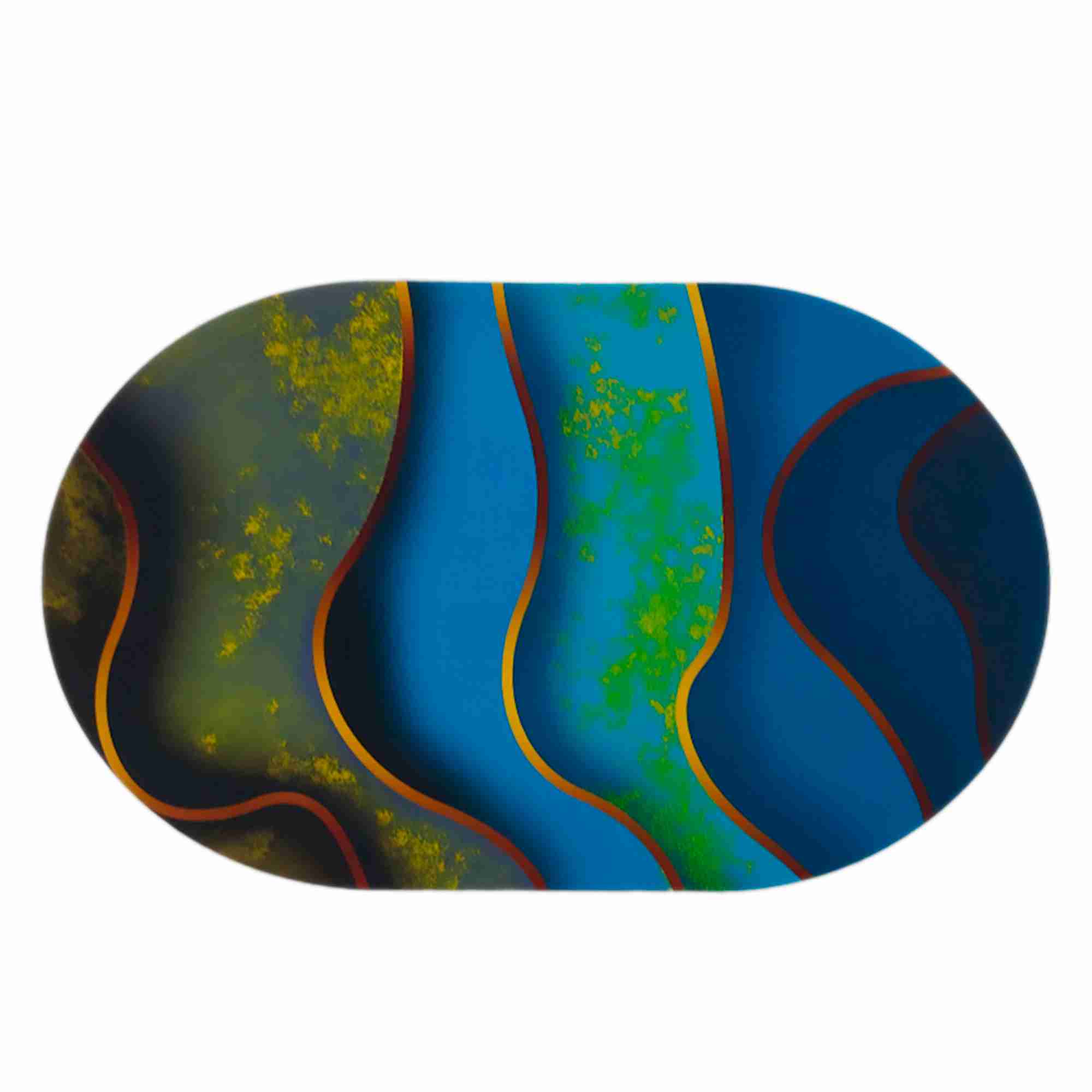 Коврик универсальный 48х78см Абстракция, впитывающий, ПВХ+диатомитовые волокна РД68496