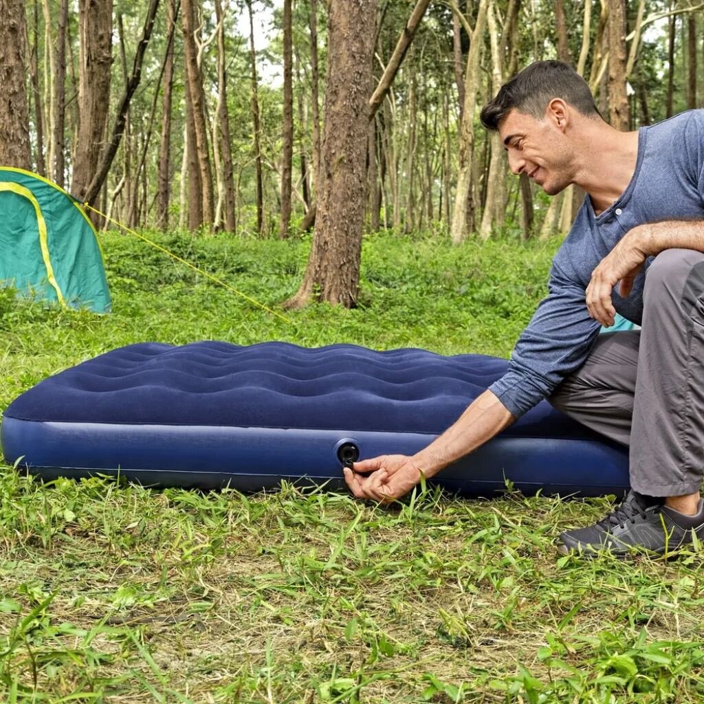 Матрас надувной флокированный 203x152x22см Queen 