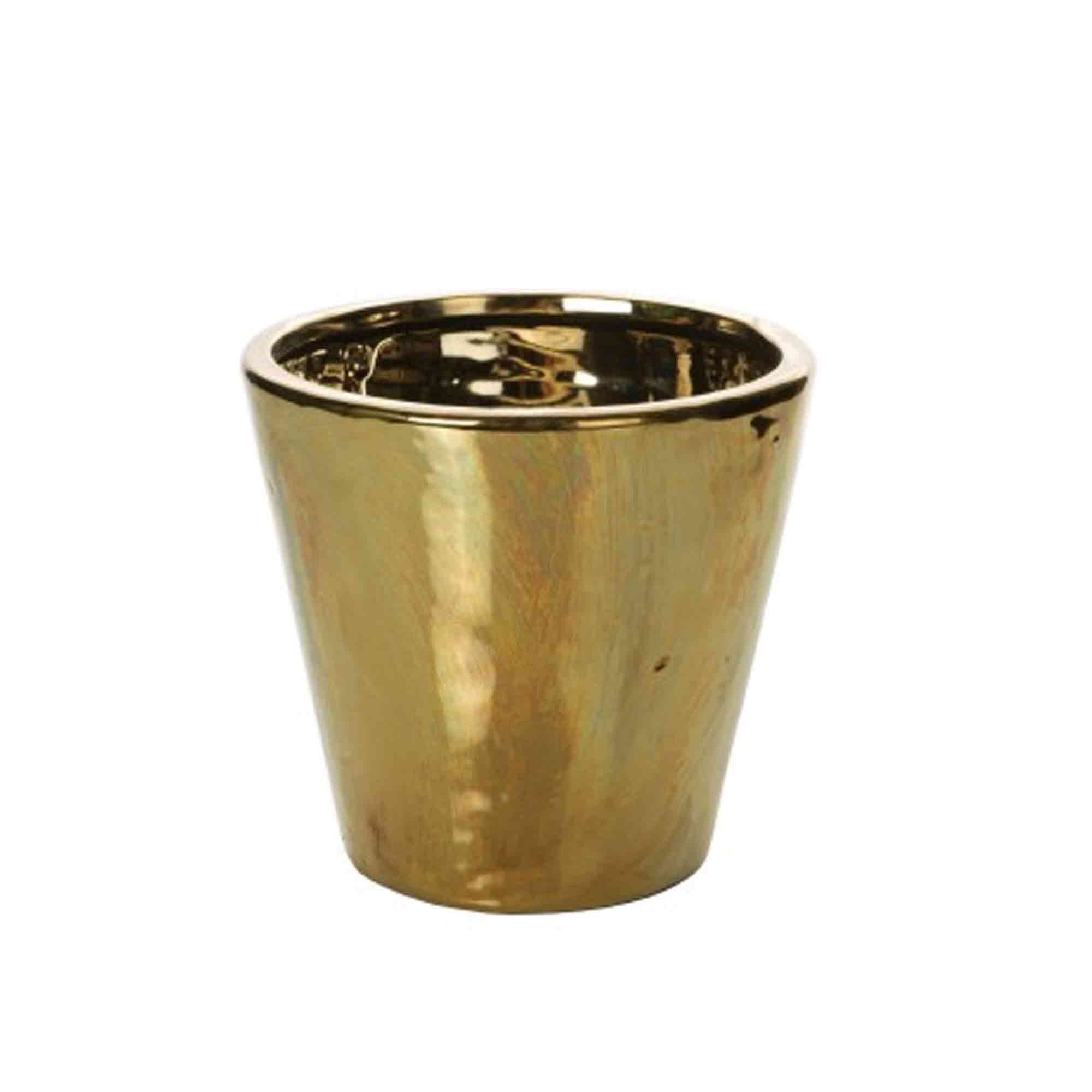 Кашпо для цветов 12см Gold  CV73926