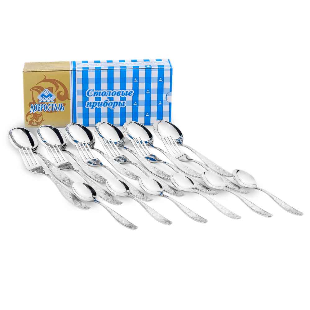 Набор столовый 18пр "Уралочка" М13 в картонной коробке