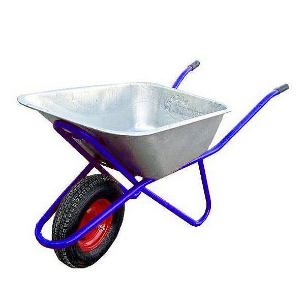 Тачка строительная,110л, одноколесная, грузоподъемность 180кг, колесо: 4.80/4.00-8