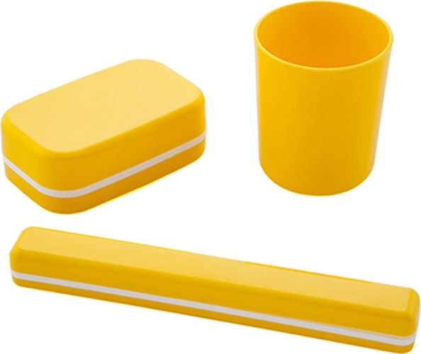 Набор дорожный мыльница, стакан, футляр для зубной щетки