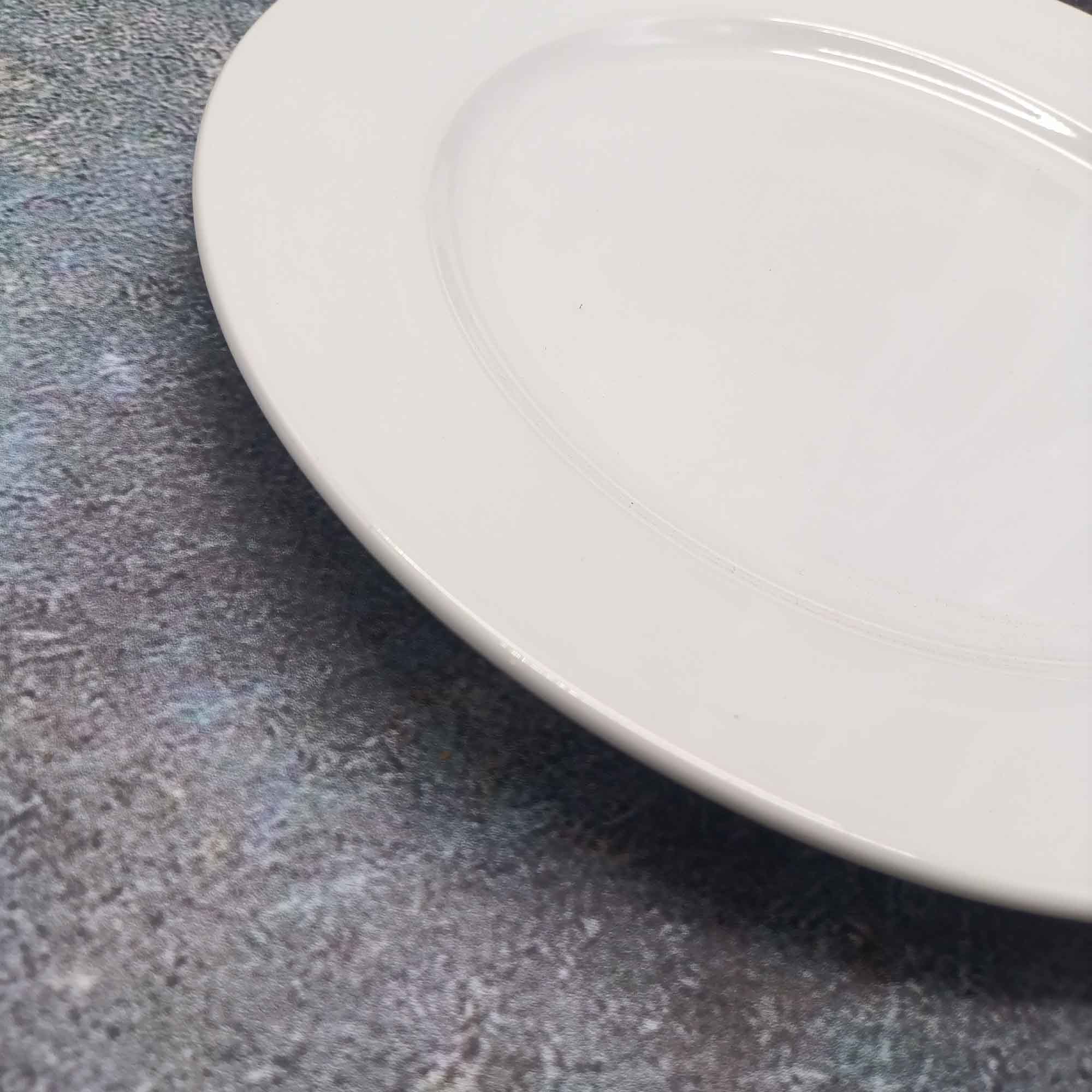 Блюдо 27см круглое, белое РД85455