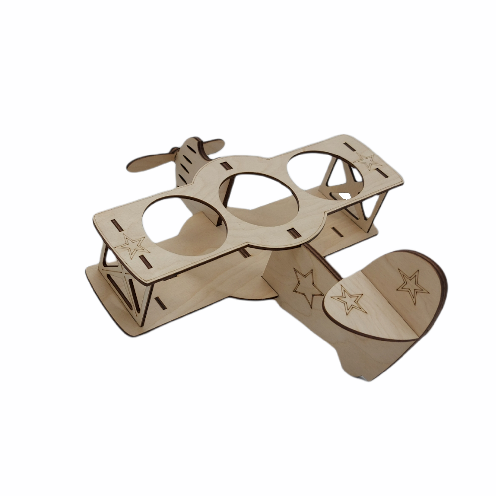 Подставка под пиво 28,5*28*18см ДомВуд Самолет Экошпон Ф211