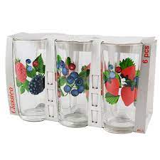 Набор стаканов 6шт 230г Ода высокий 05с1256ДЗУ  ЯГОДЫ (6)