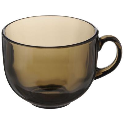 Кружка 500мл стекло ДЖАМБО дымчатая