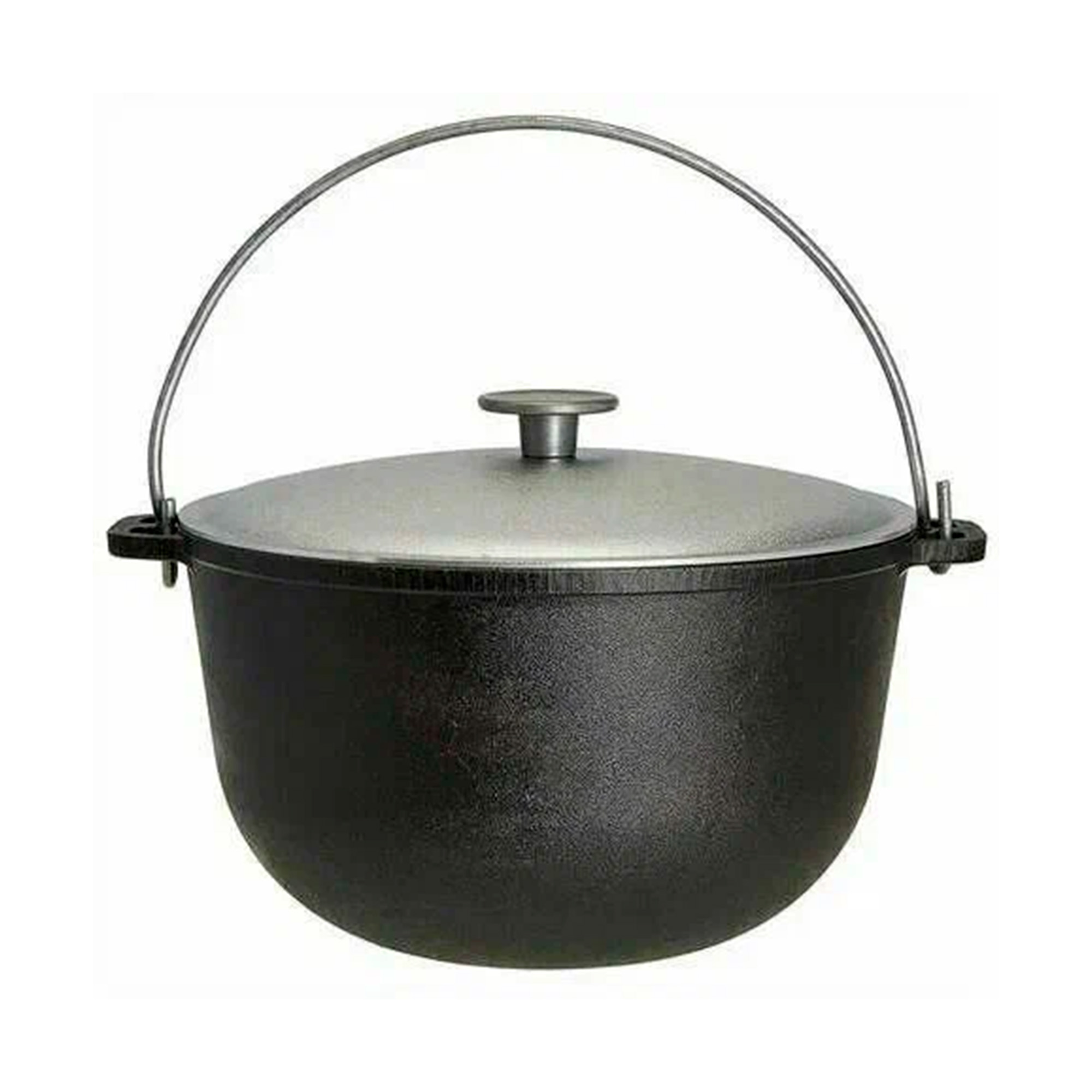 Казан 6,0л чугунный походный с алюминиевой крышкой "Туризм" д.260, ТМ ГАРДАРИКА