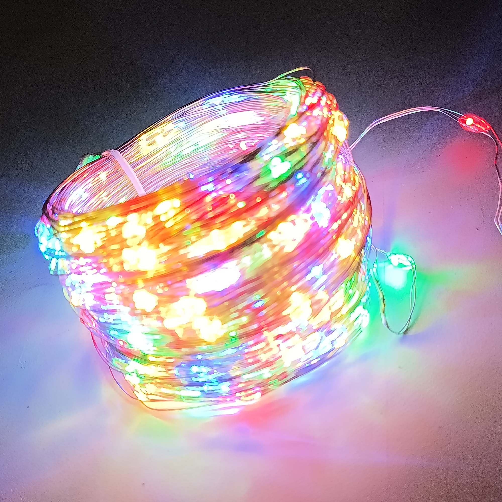 Гирлянда уличная "Роса" 30м, свечение мульти РД18249