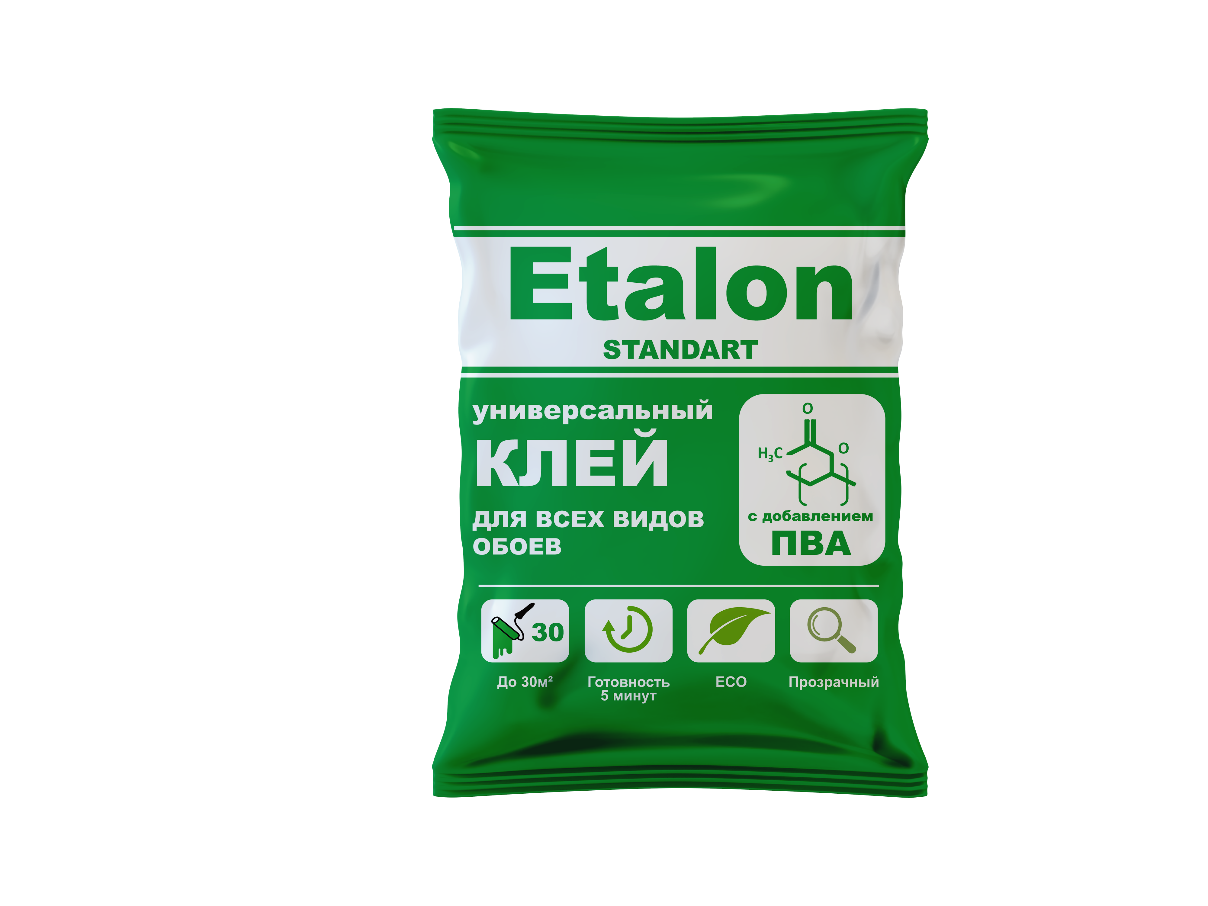 Клей для всех видов обоев 200гр Etalon standart универсал с доб. ПВА м/у Клей для всех видов обоев 200гр Etalon standart универсал с доб. ПВА м/у