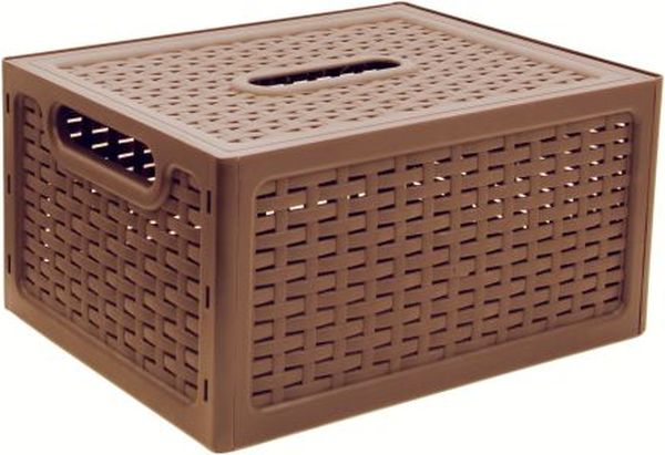 Ящик РОТАНГ с крышкой 370х280х190мм