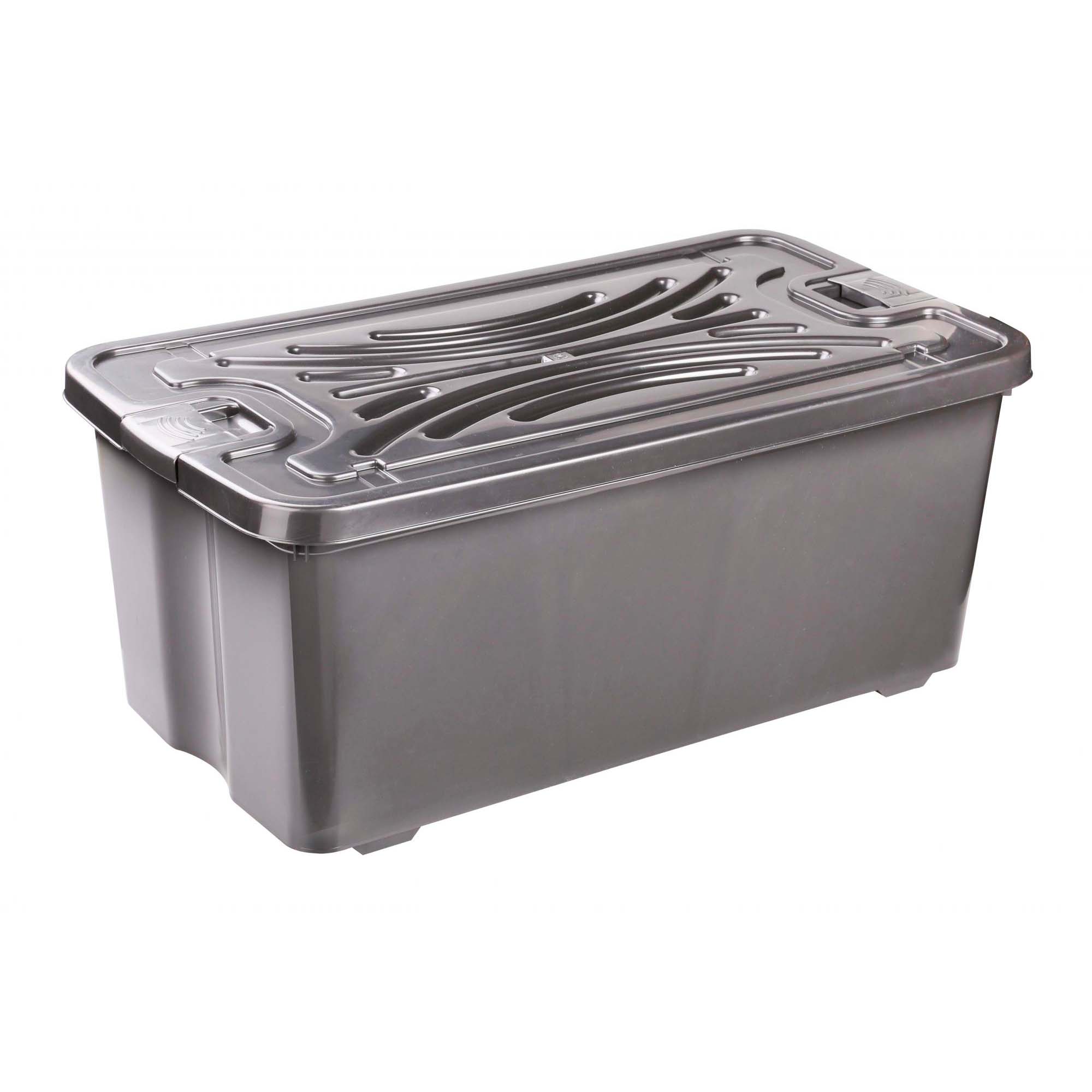 Контейнер для хранения 75л "Эконом" прямоугольный с крышкой