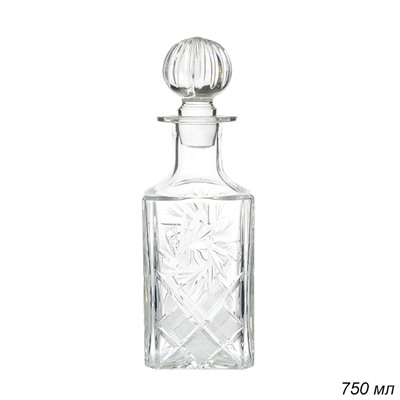 Графин для вина 0,75л 1000/1-  мельница, ХР 6280