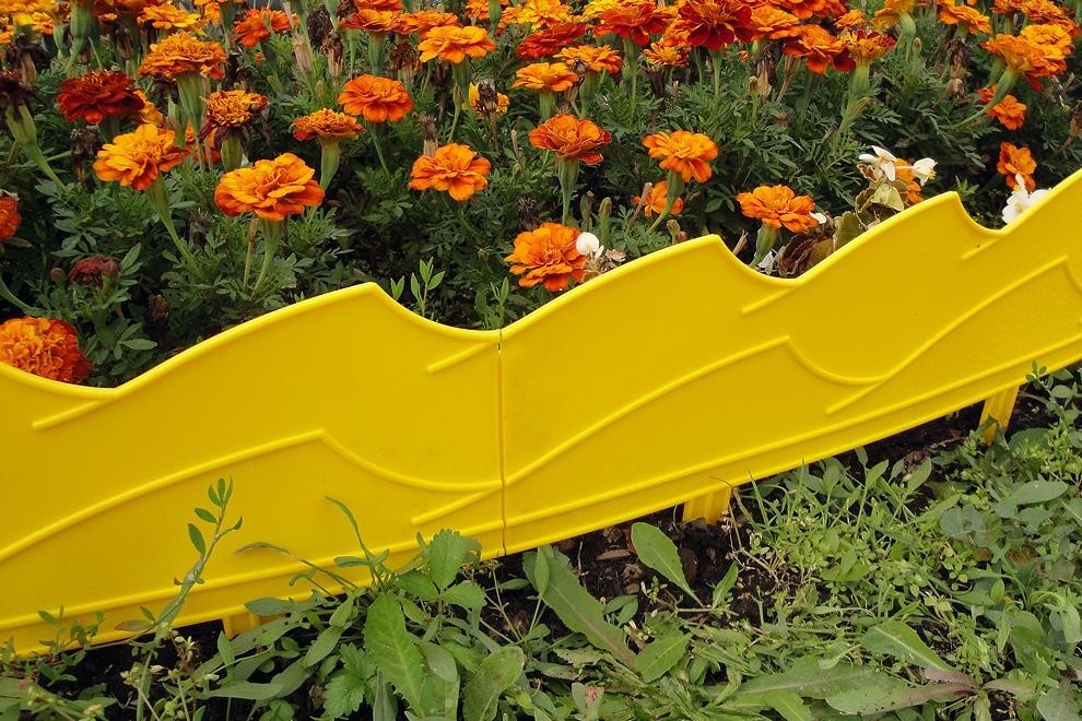 Бордюр "Волна"-желтый 14х300см