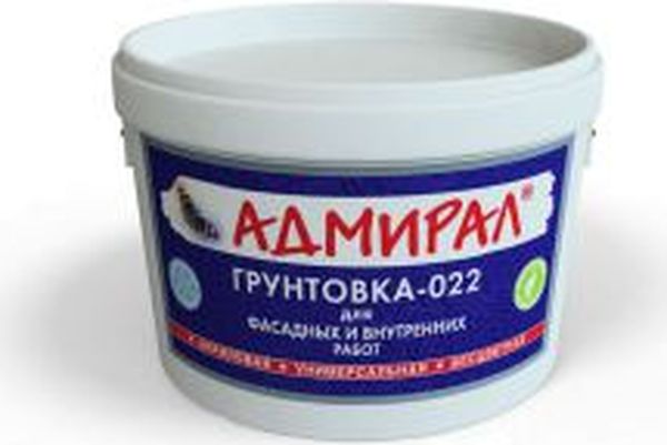 Грунтовка акриловая 0,9кг ВД АК-022 универсальная (Адмирал) Грунтовка акриловая 0,9кг ВД АК-022 универсальная (Адмирал)