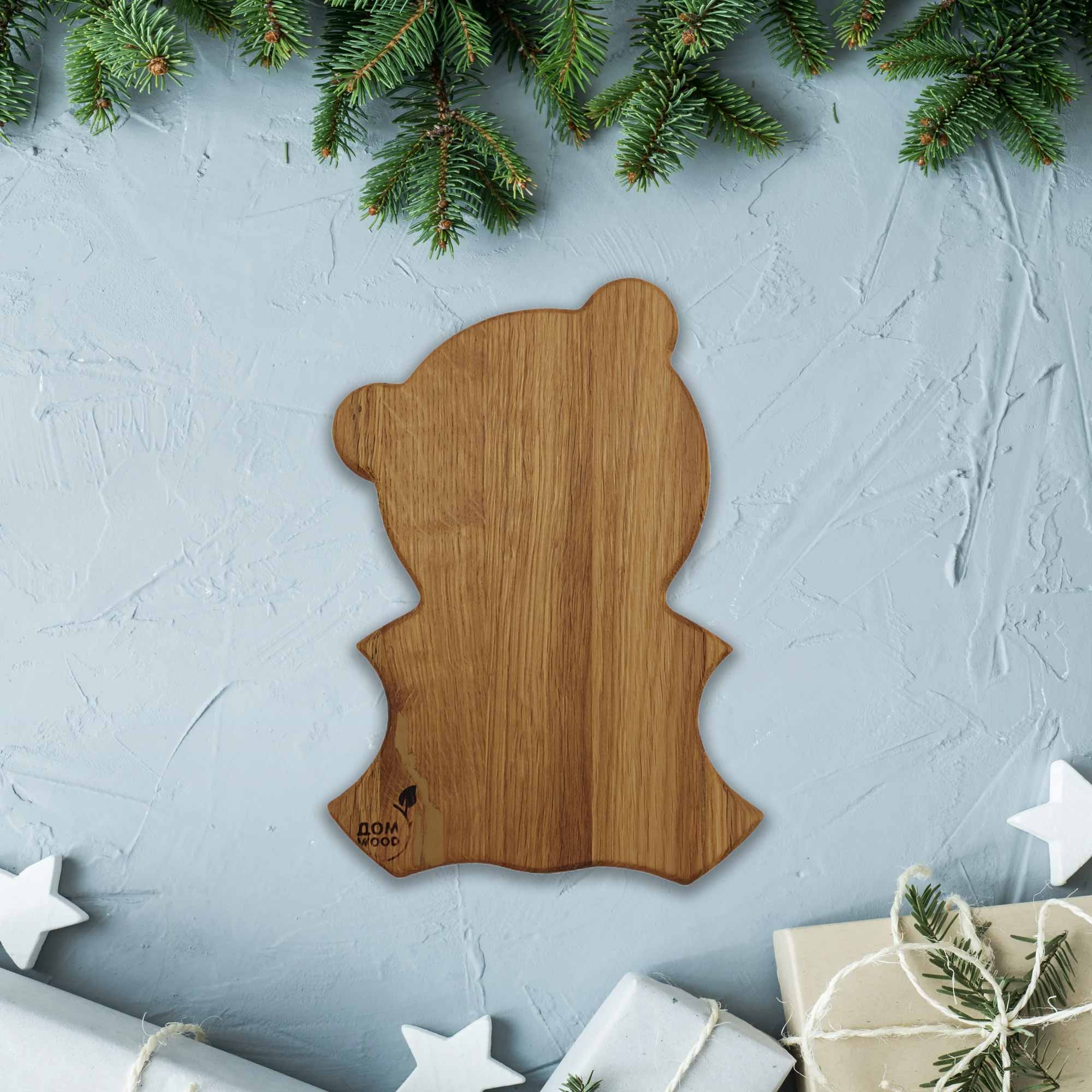 Менажница 27х19,7х2см ДомВуд Медведь Дуб Д155