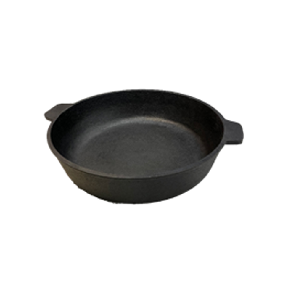 Жаровня 280х60 чугунная с двумя ручками DavrMetall