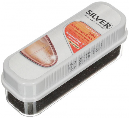 Губка для обуви SILVER силикон бесцветная/6