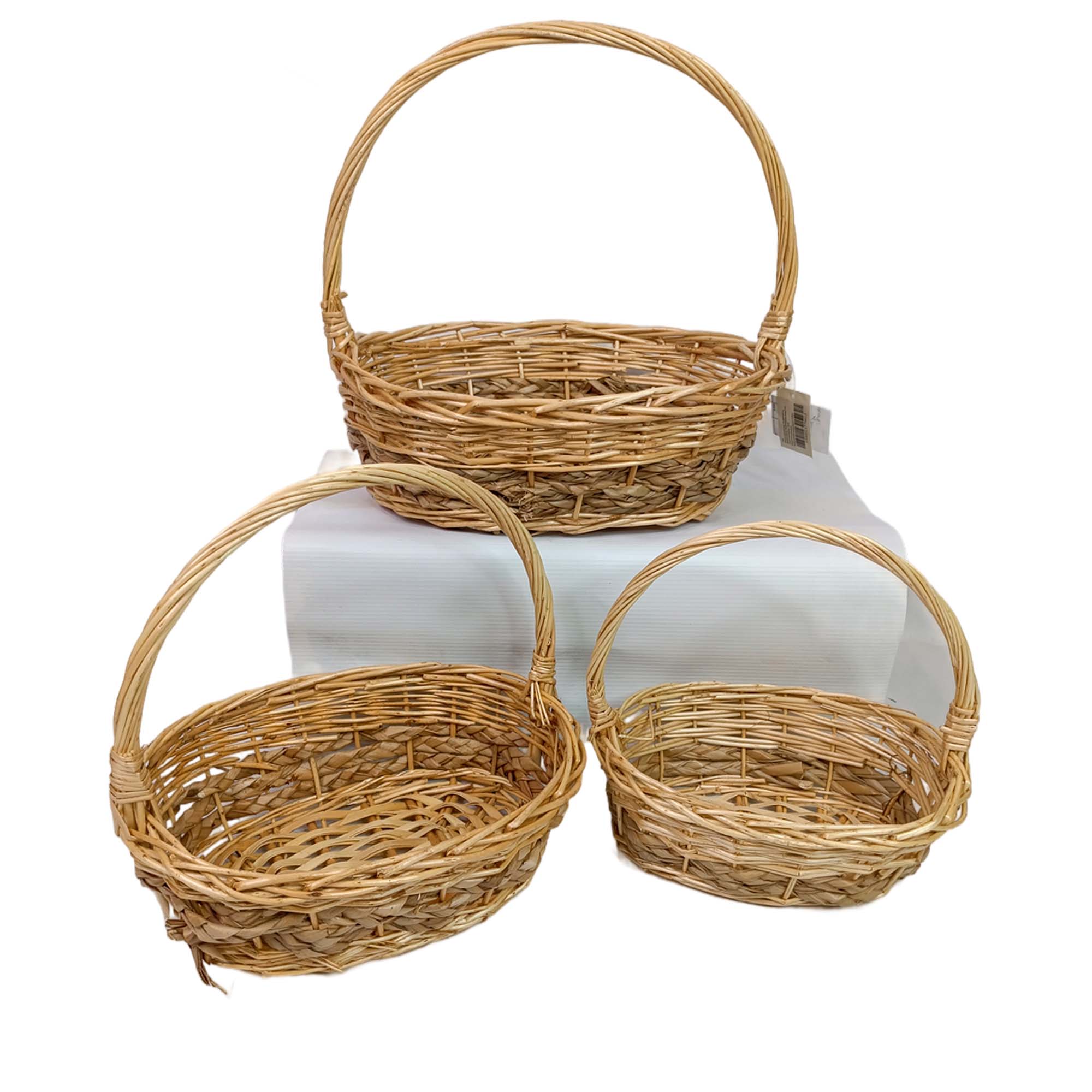 Корзина плетеная (ива), 32x25xH10/30 смНатуральный