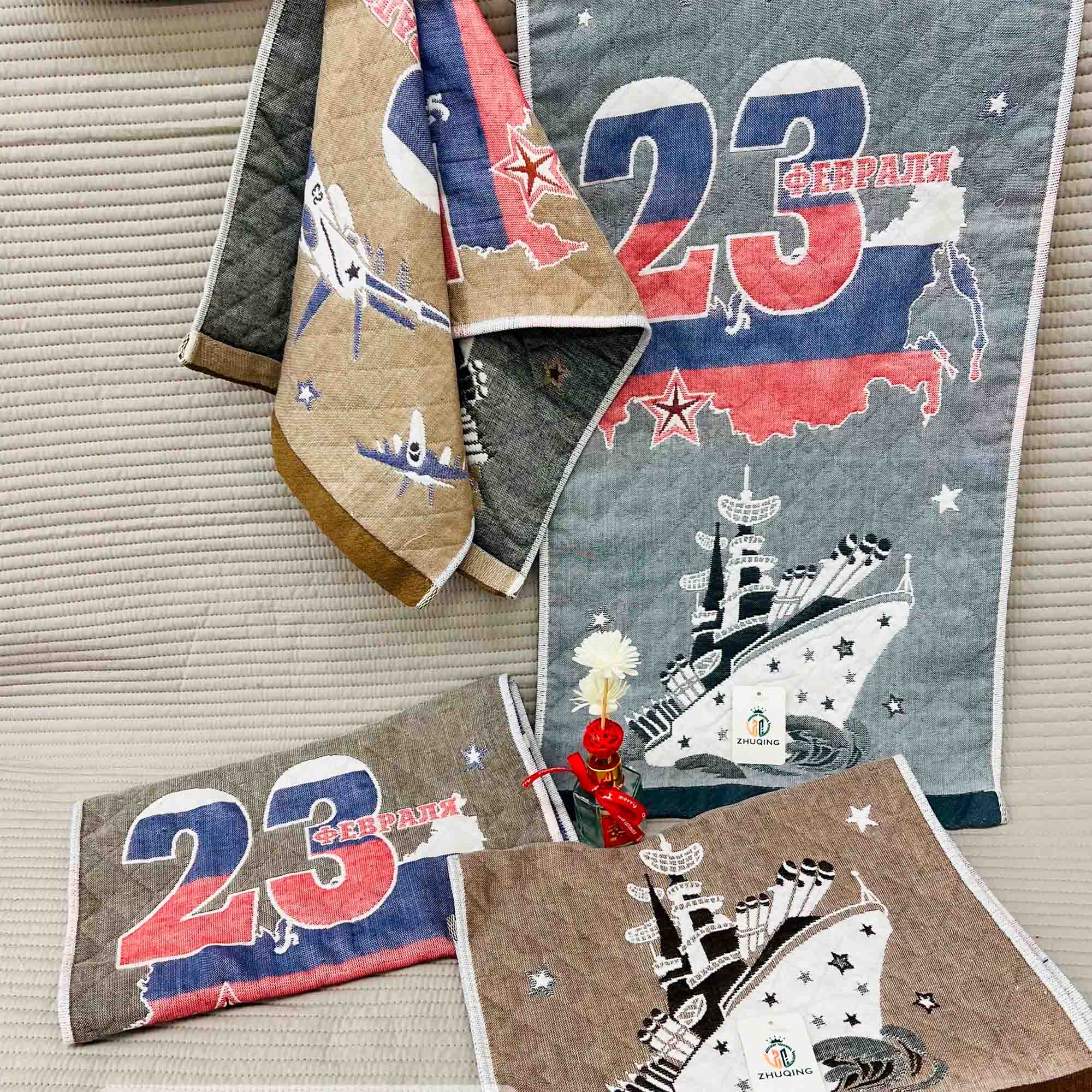 Полотенце 25х50 23 Февраля, хлопок