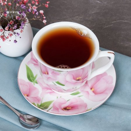 Набор чайный 12 предметов 220мл GF4-12MS металл подставка