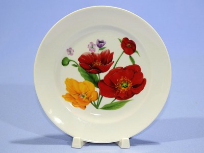 Тарелка 200мм мелкая ф.653 "Идиллия" "Полевые маки" 