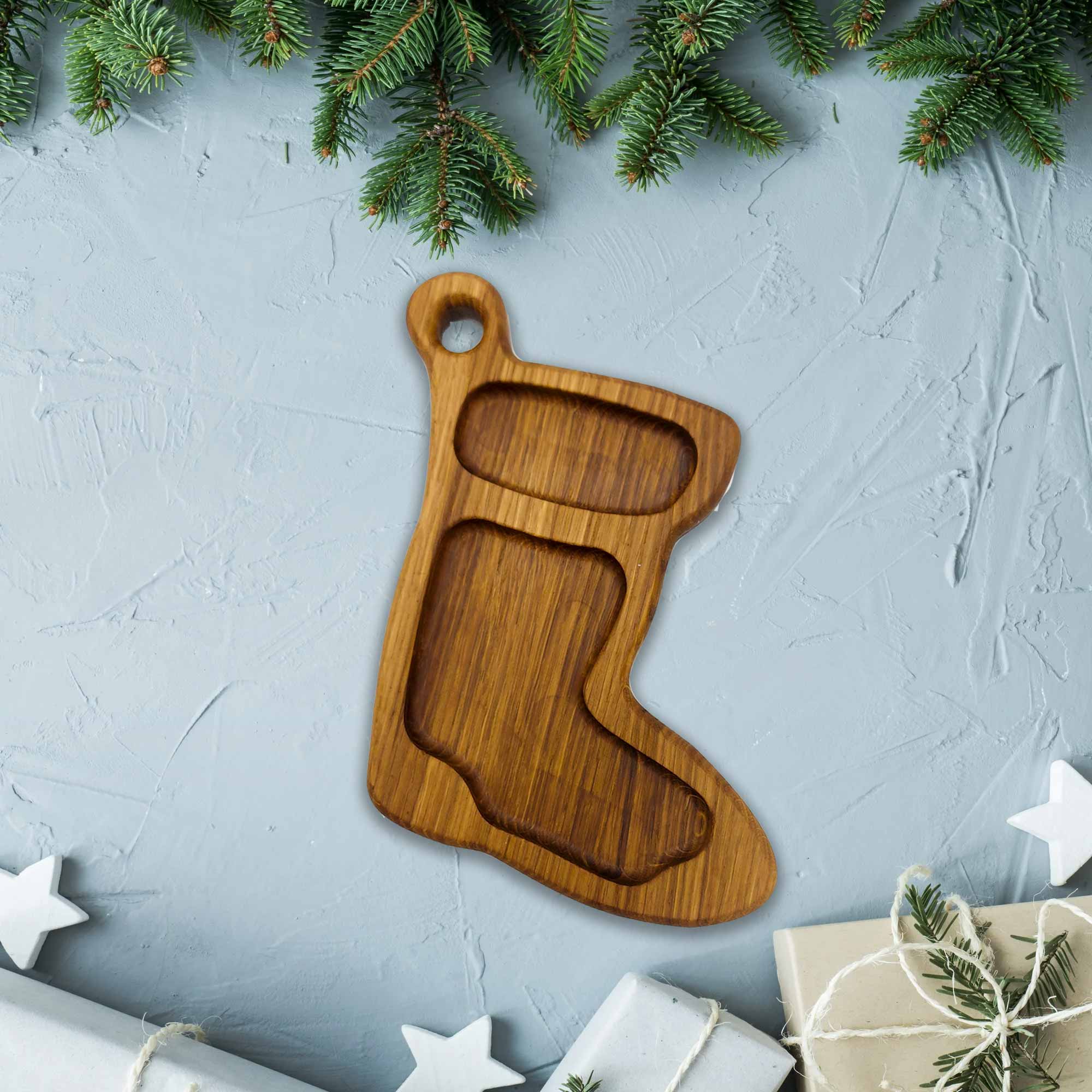 Менажница 30х23,5х2см ДомВуд Сапожок Дуб Д158