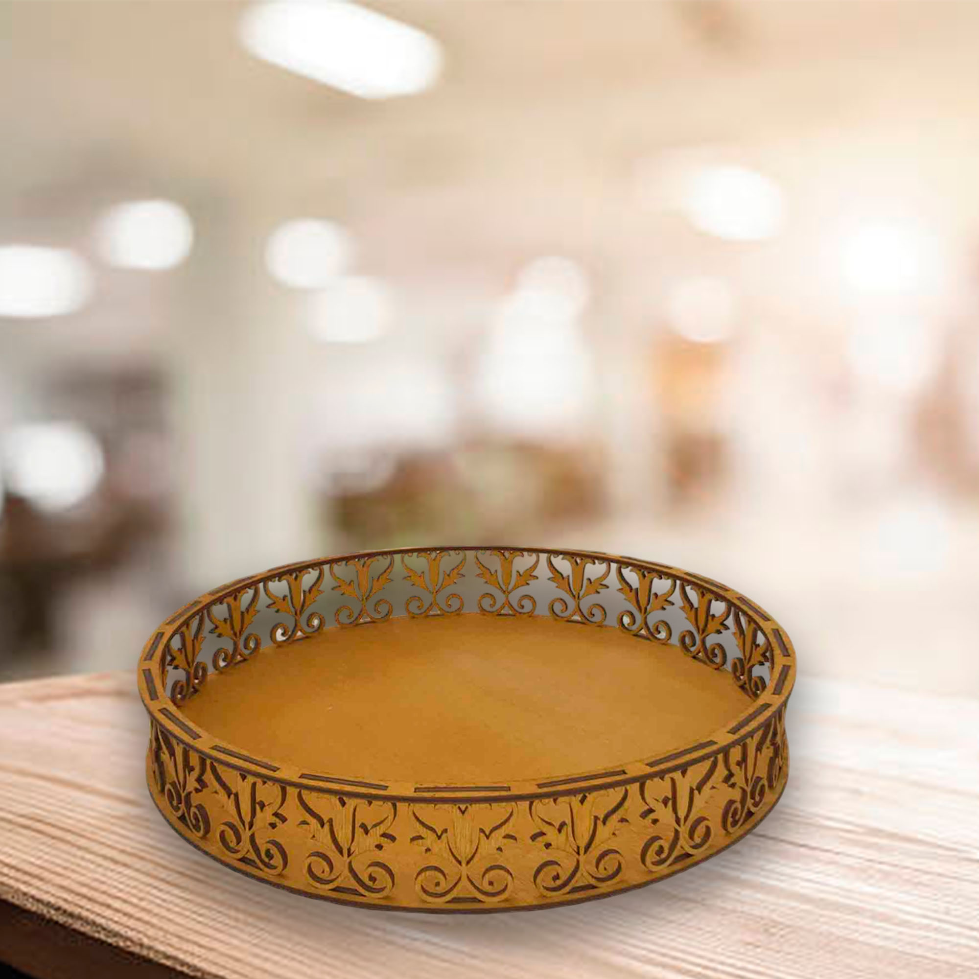 Конфетница d 250мм ДомВуд Экошпон Ф107/Д107