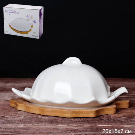 Масленка JK-360 на деревянной подставке