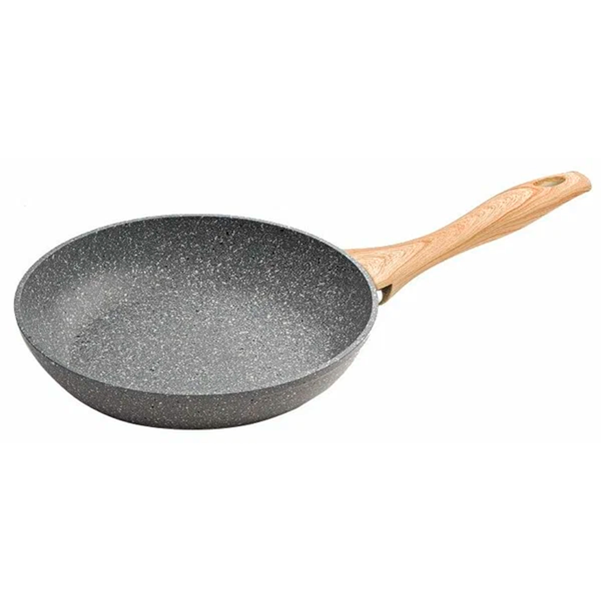 Сковорода 220мм алюминиевая ALPENKOK с антип. покрытием индукция "BLACK MARBLE" AK-0116A/22N