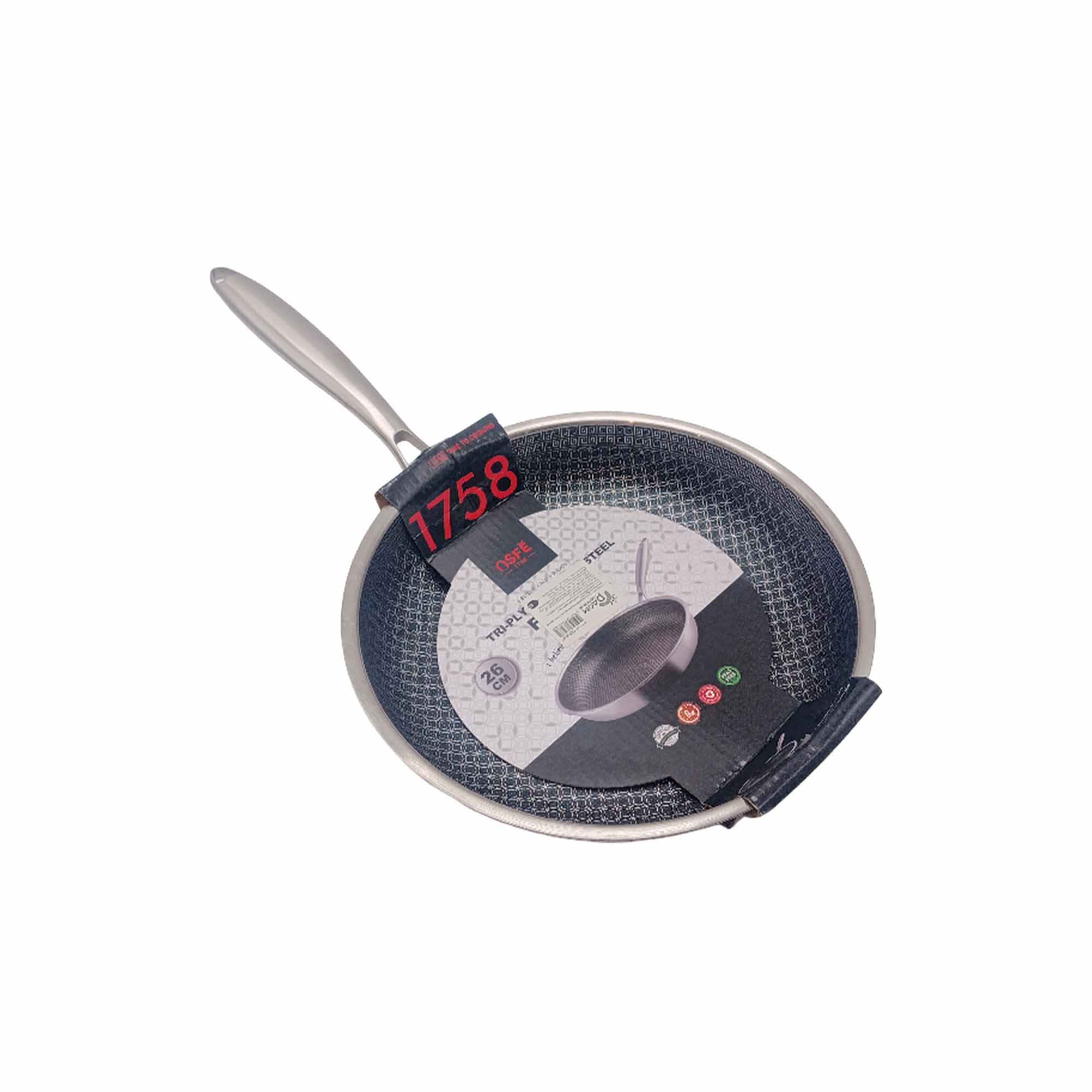 Сковорода 260мм нержавеющая сталь с антип. покрытием РД85660