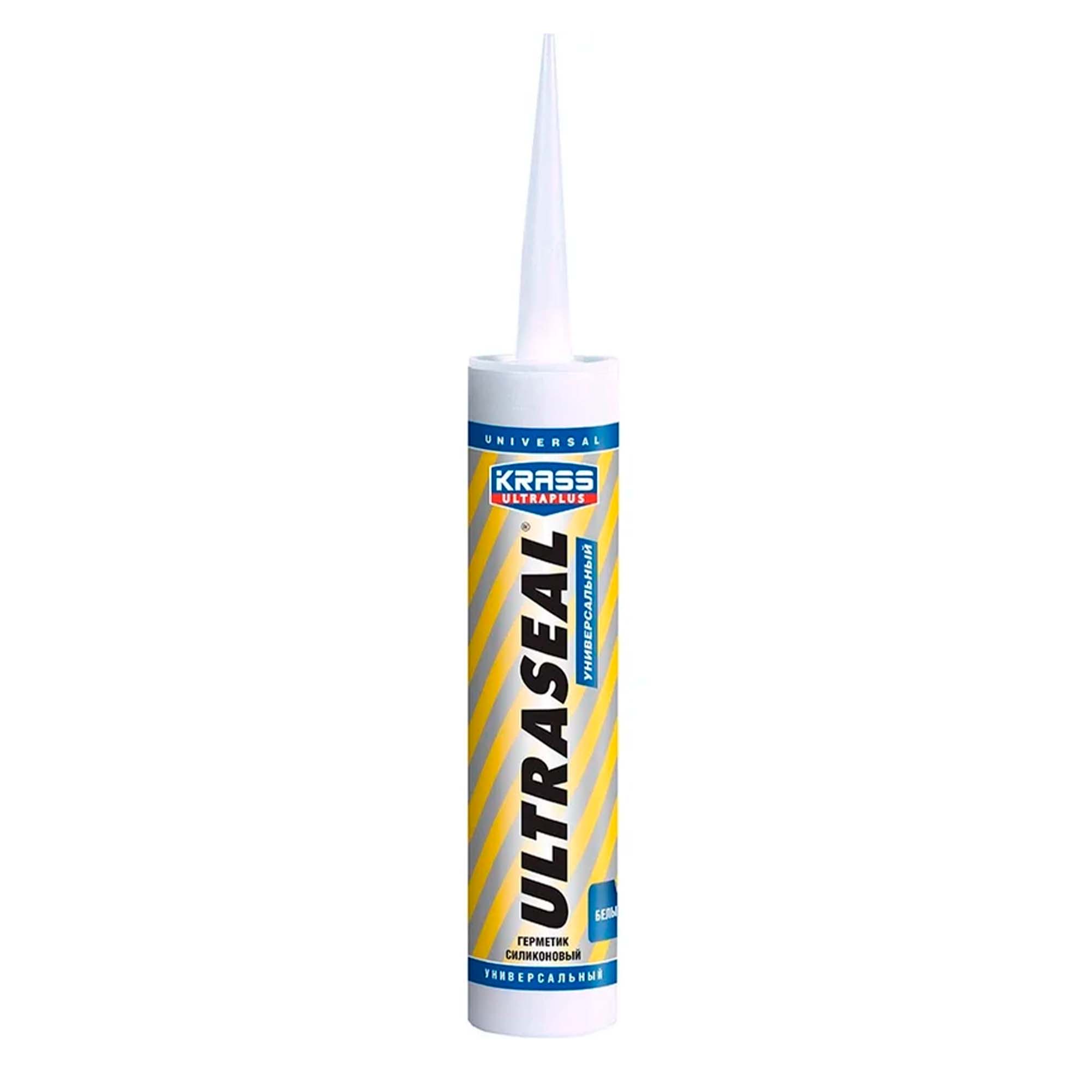 Герметик силиконовый 260мл KRASS Ultraseal универсальный Белый ЛС