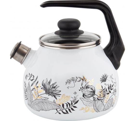 Чайник 3,0л эмалированный со свистком Botany ТМ Appetite