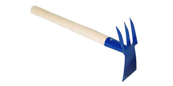 Мотыжка комбинир. 3-х зубая с лопаткой с чер.