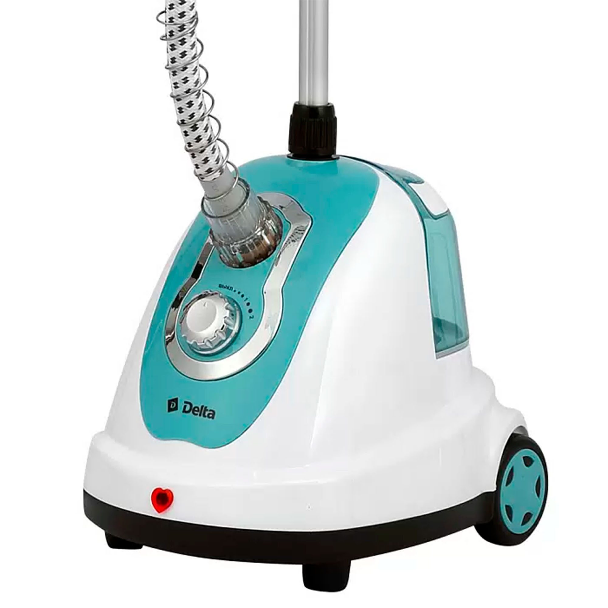 Отпариватель 2000Вт, электрический DELTA DL-2016S белый с серо-голубым: резервуар д/воды-1,4л,(3)