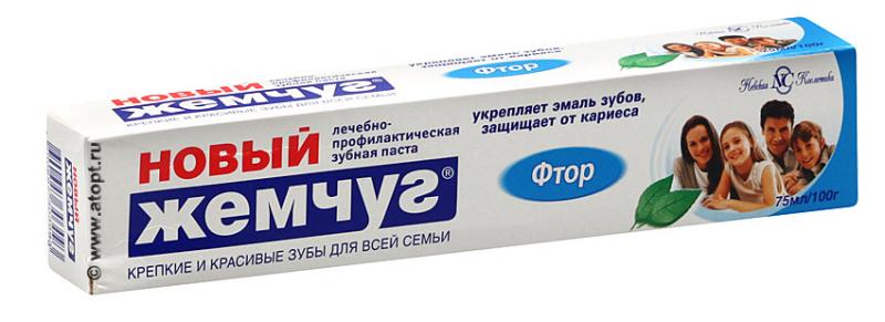 Паста зубная 50мл НК Жемчуг Новый Фтор