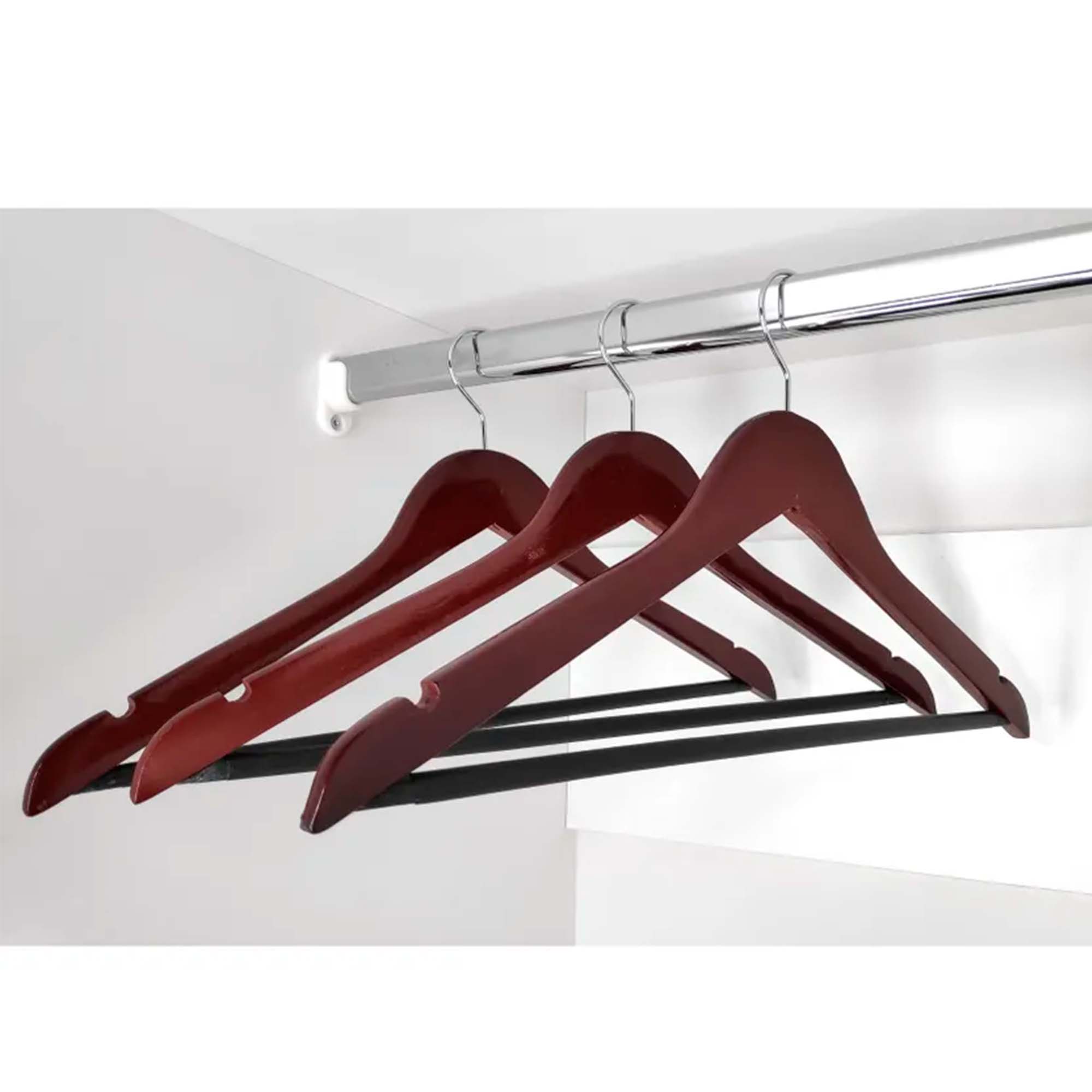 Набор вешалок для одежды 3шт. дерево, тёмный орех РД12683