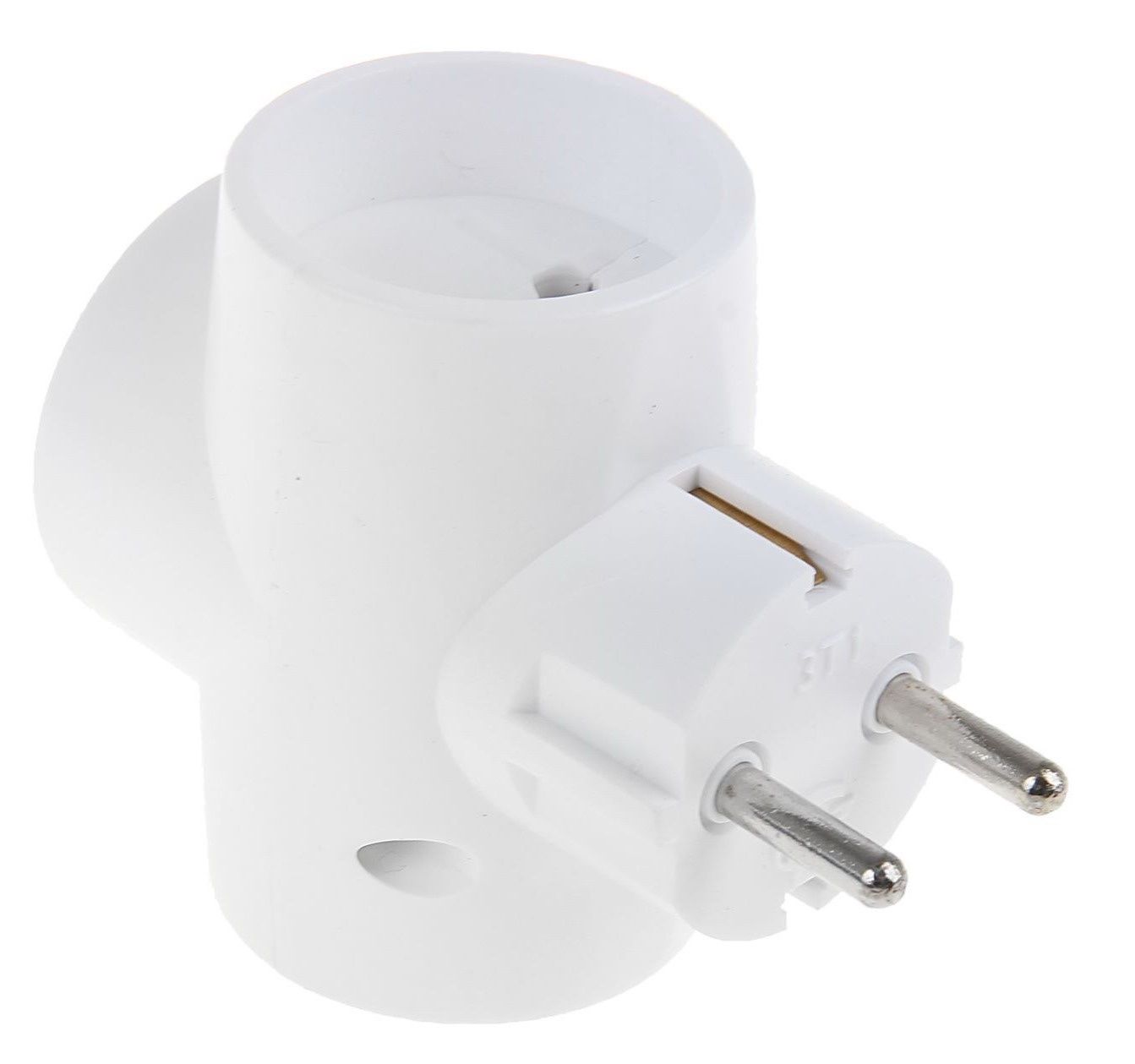 Тройник TOKER 3Т 6А белый (T-образный)