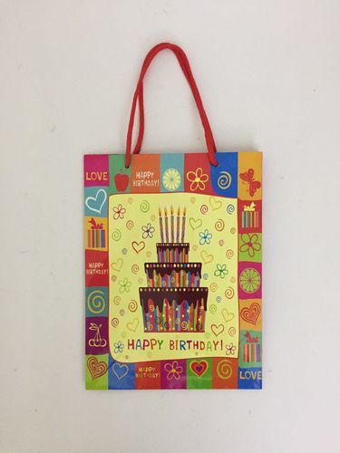 Пакет подарочный ламинированный 18х24х7 (12видов) РД91253