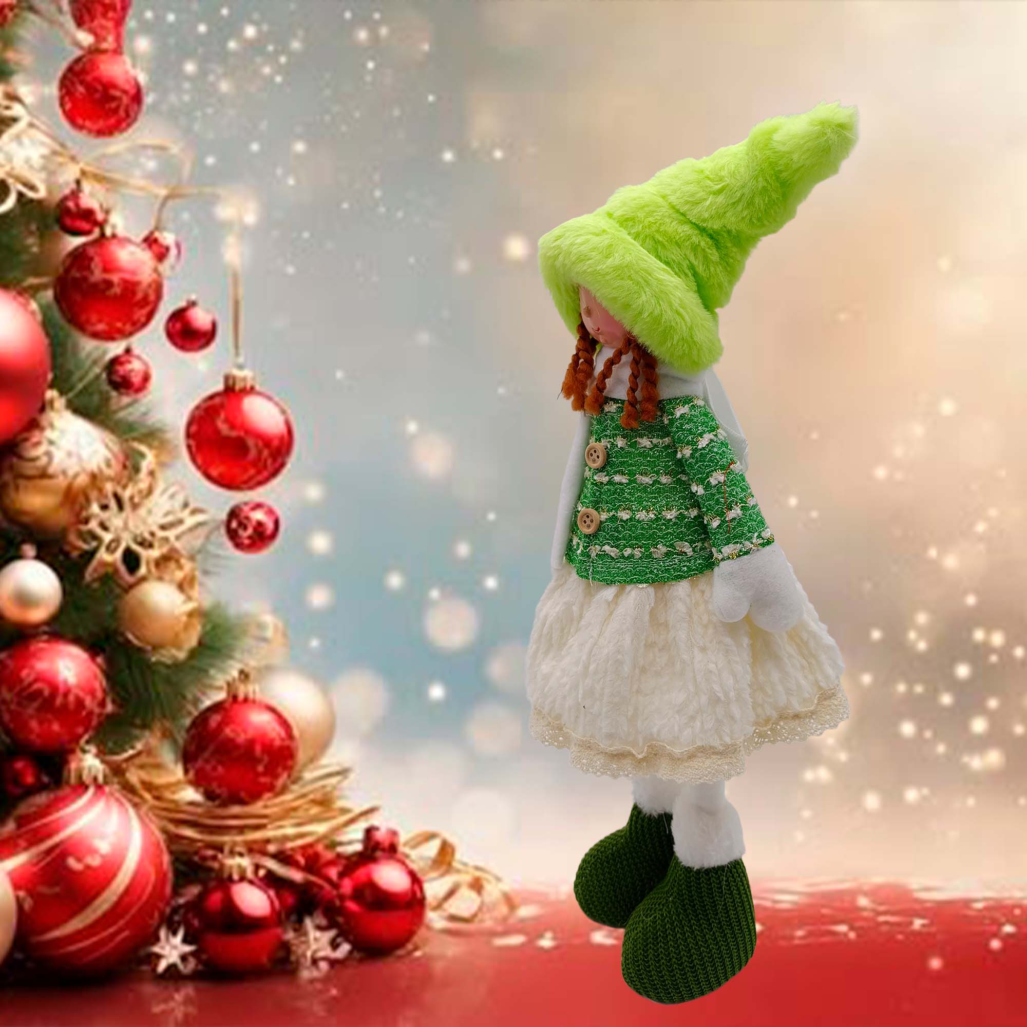 Девочка декоративная новогодняя  15х13х50см РД18461