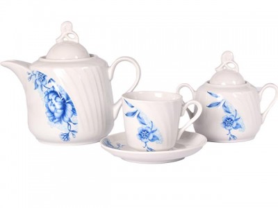 Сервиз чайный 14 предметов ф.416 "Голубка" "Камелия"