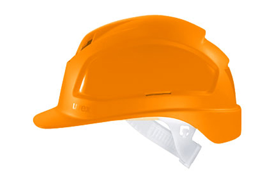 Каска защитная оранжевая (текстильное оголовье)  /Р/