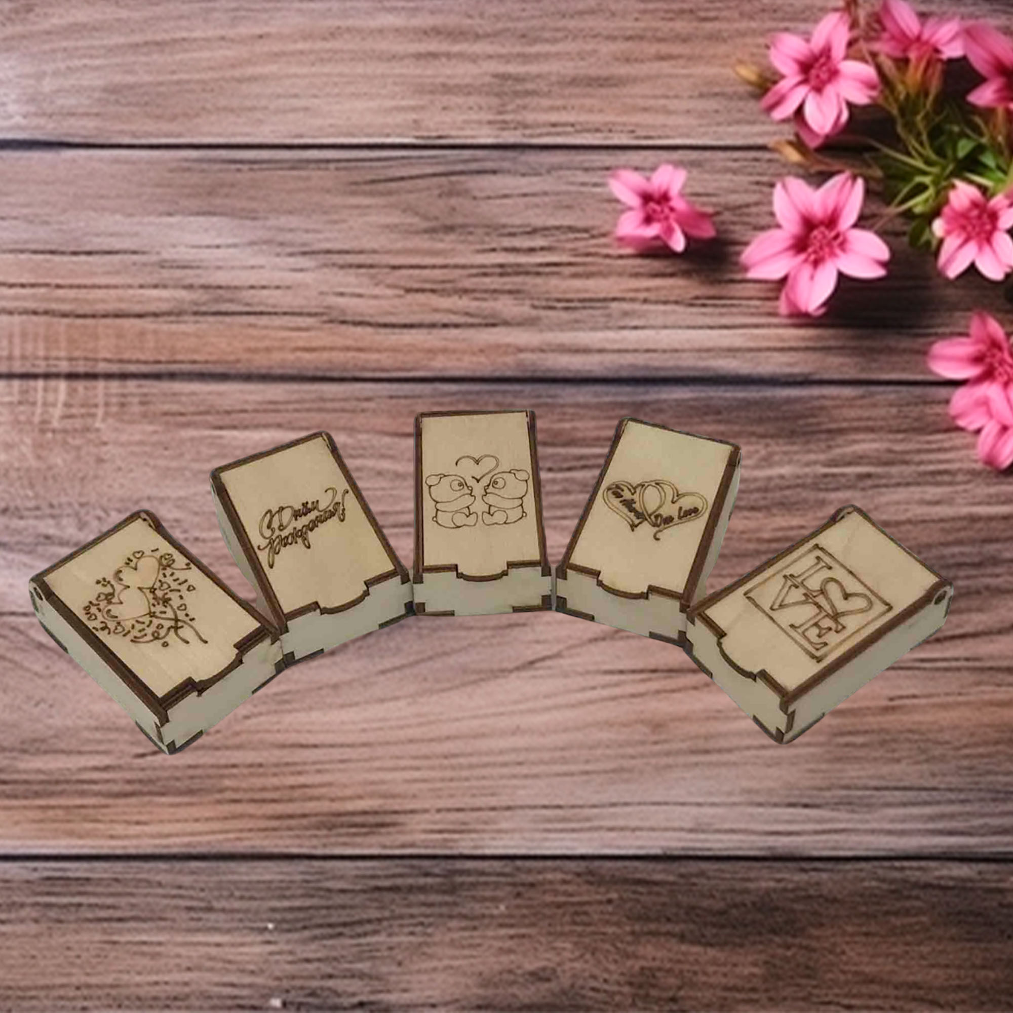 Шкатулка декоративная 8х4,7х2,8см ДомВуд Сюрприз Экошпон Ф112/Д112