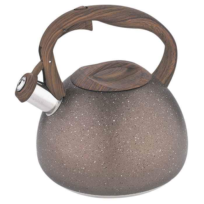 Чайник 3,0л, нержавеющая сталь, со свистком индукционное дно AK-520