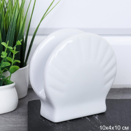 Салфетница 10 см фарфор LU-103 