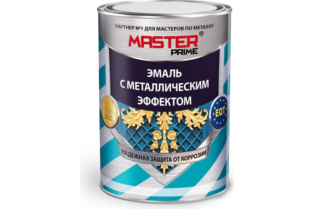 Эмаль с металлическим эффектом черный (0,8л) MASTER PRIME